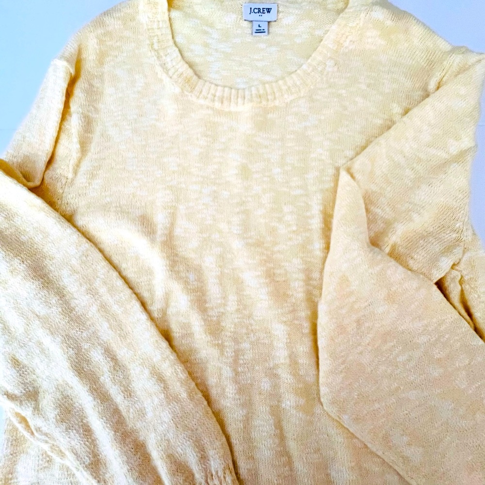 J.CREW FACTORY YELLOW BEACH SWEATER